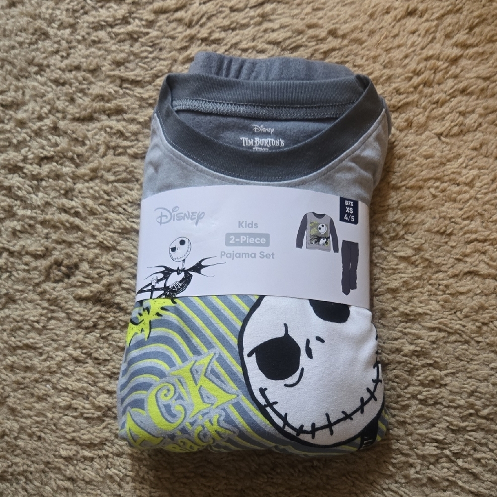 Disney Nightmare Before Christmas Gray Pajama Set